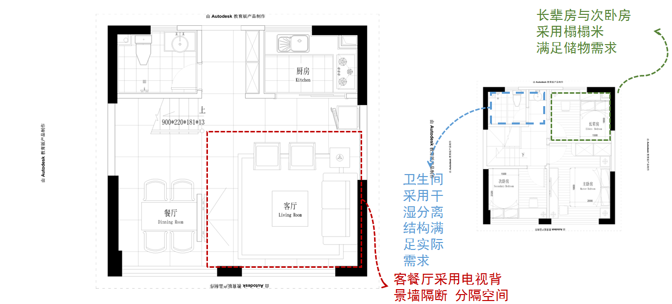 【不凡設計】聯發(fā)君領綬溪全戶型案例解析（9#54㎡戶型）